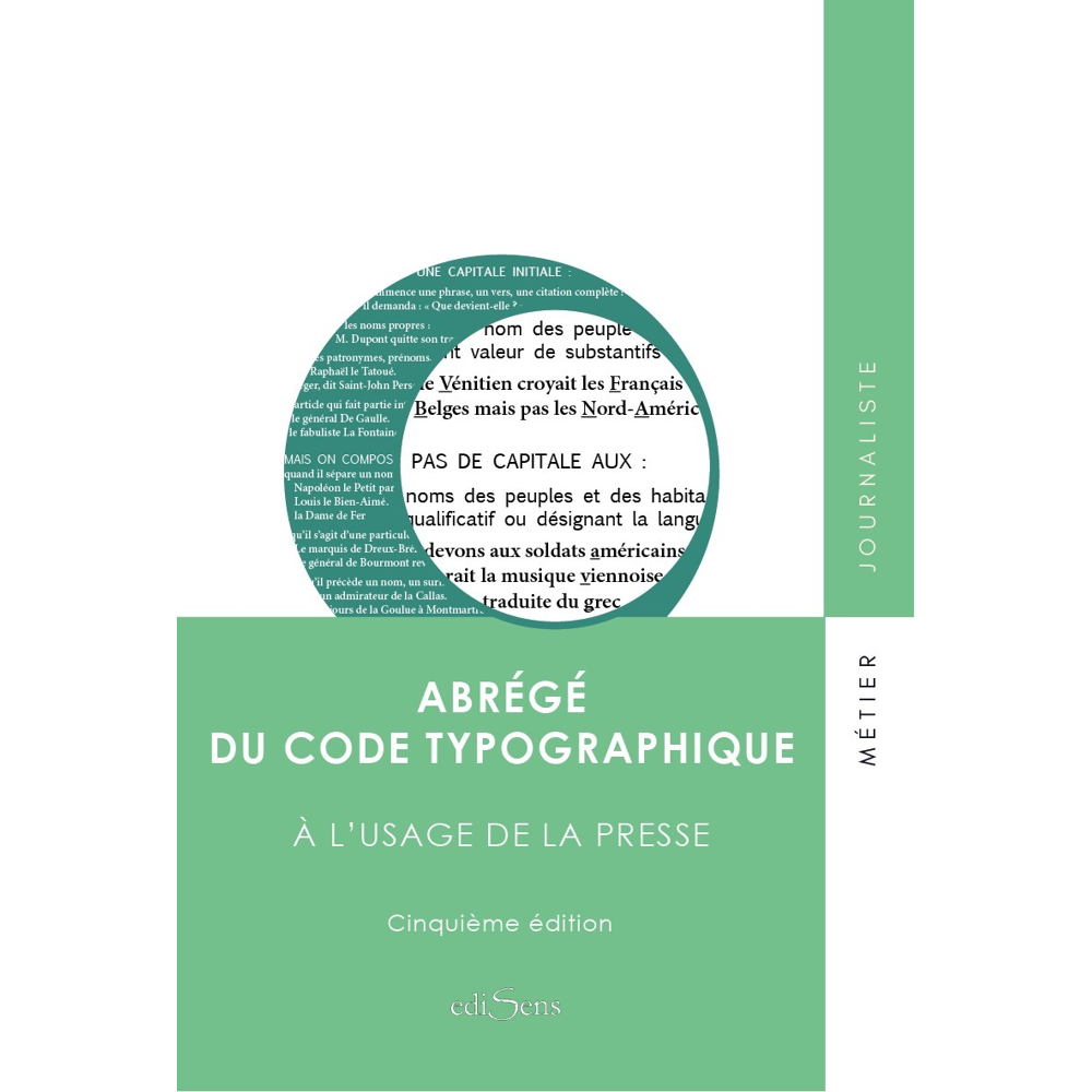 Abrégé du code typographique (Broché)