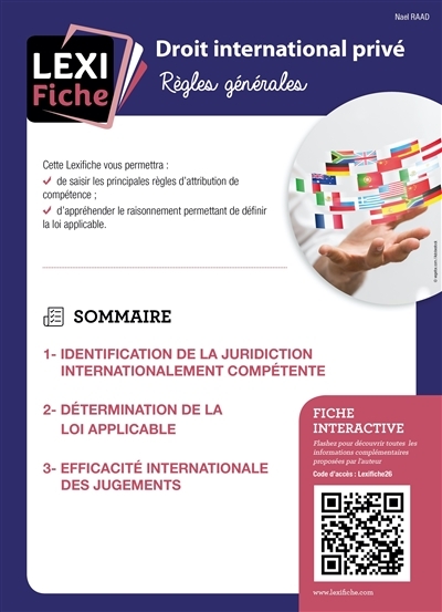Droit international privé - Règles générales (Broché)