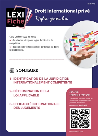 Droit international privé - Règles générales (Broché)