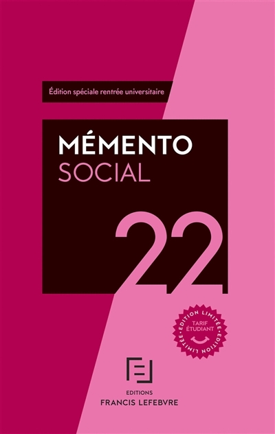 Mémento Social 2022 - Etudiants (Relié)