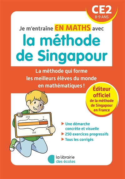Je m'entraîne en maths avec la méthode de Singapour - CE2 (Broché)