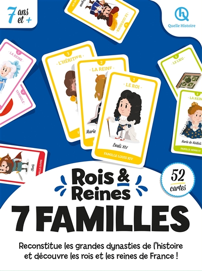 7 familles rois et reines de France (2nde Ed) (Coffret)