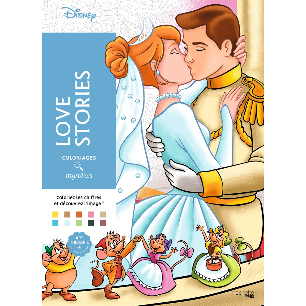 Coloriages mystères Disney - Love Stories (Broché)