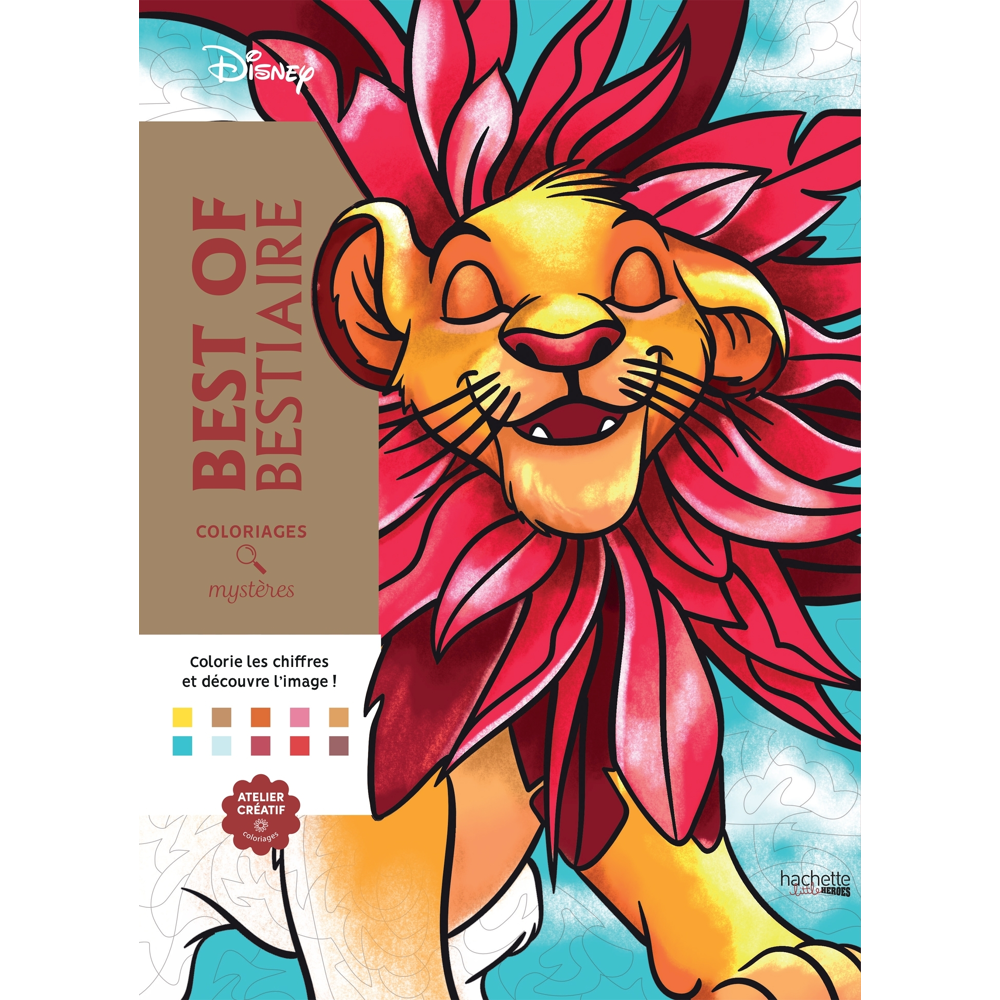 Coloriages mystères Disney - Best of Bestiaire (Broché)
