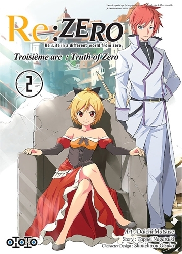 Re:Zero - Tome 2 : Re:Life in a different world from zero : troisième arc, truth of Zero (Manga)