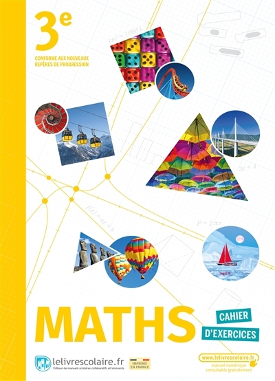 Mathématiques 3e, cahier d'activités, édition 2021 (Broché)