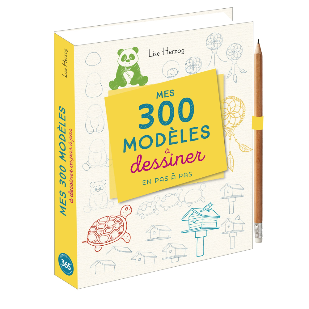 Mes 300 modèles à dessiner en pas à pas (Jeunesse)