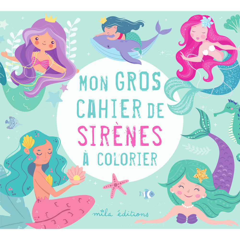 Mon gros cahier de sirènes à colorier (Broché)