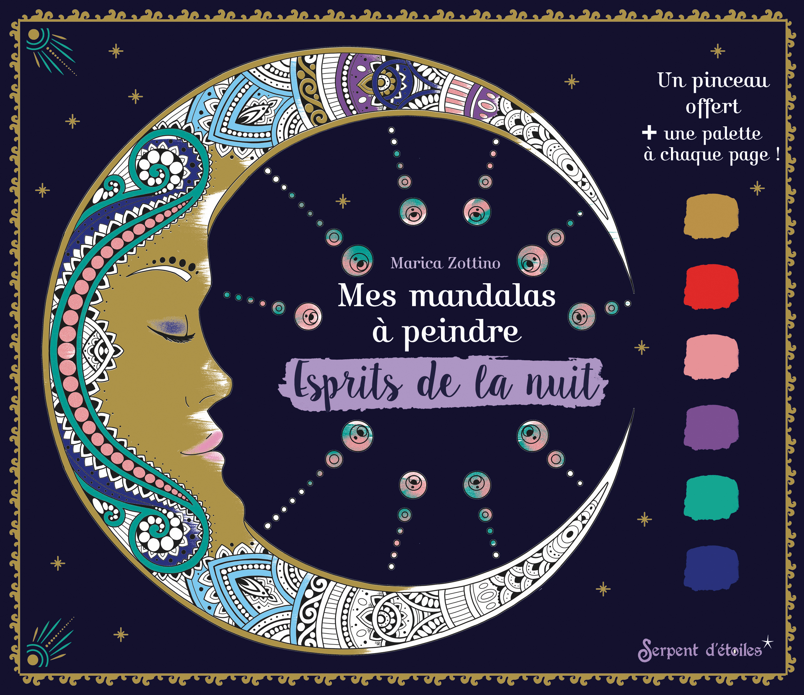 Mes mandalas à peindre Esprits de la nuit (Broché)