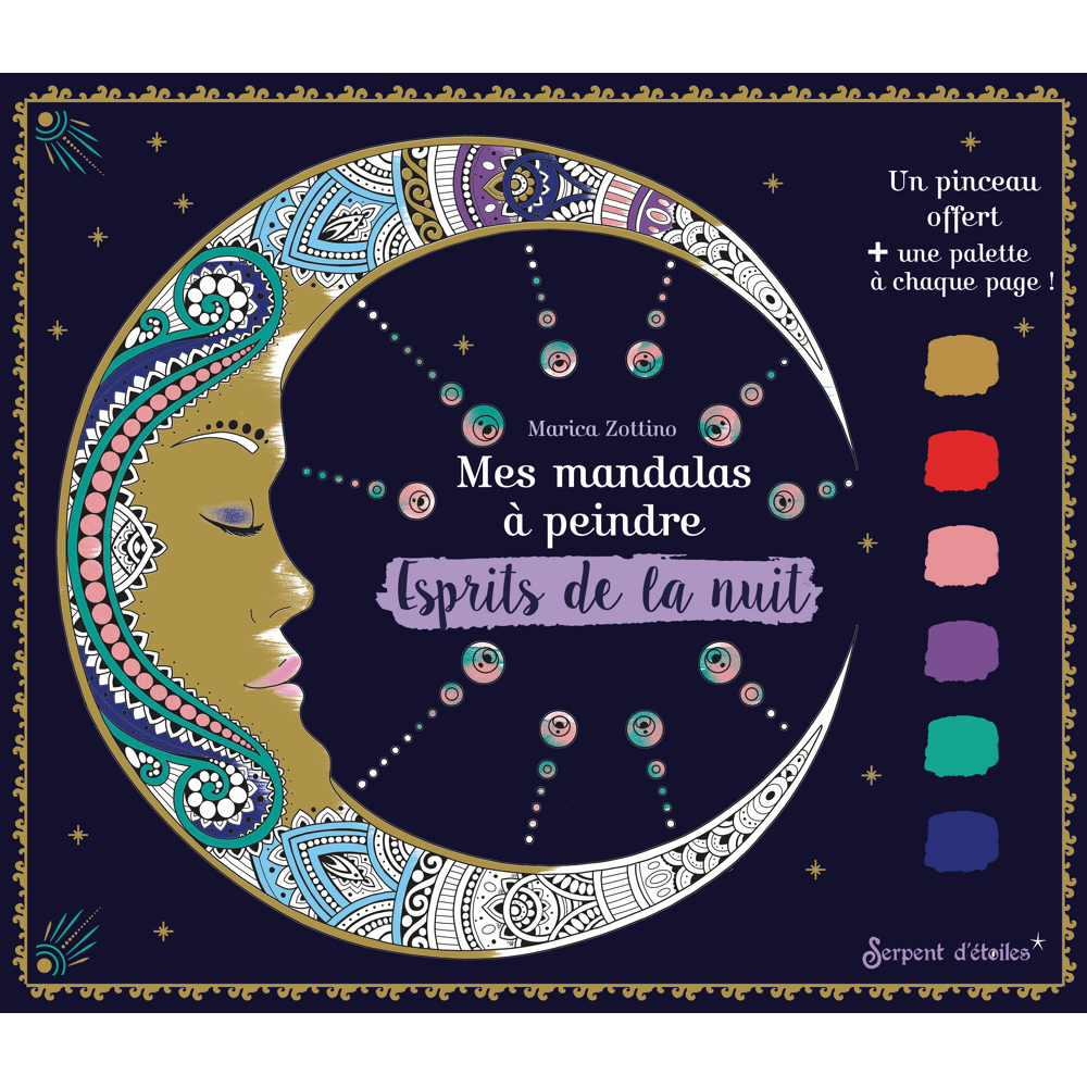 Mes mandalas à peindre Esprits de la nuit (Broché)