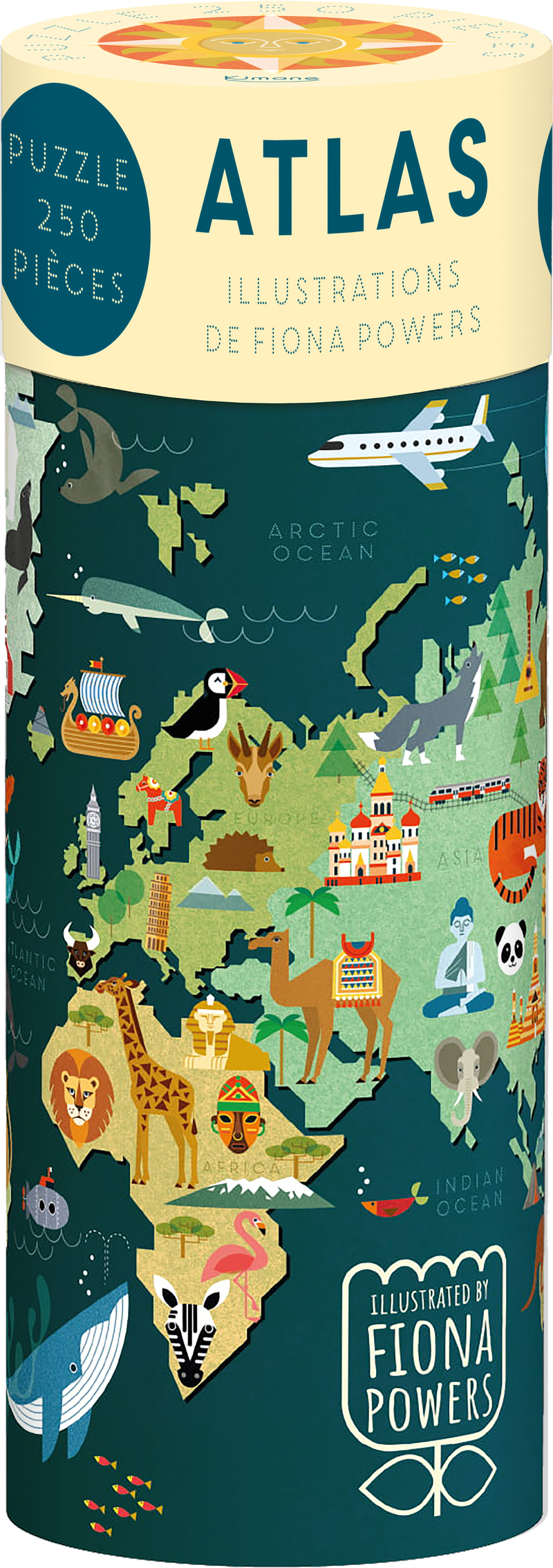 Atlas : puzzle 250 pièces (Coffret)