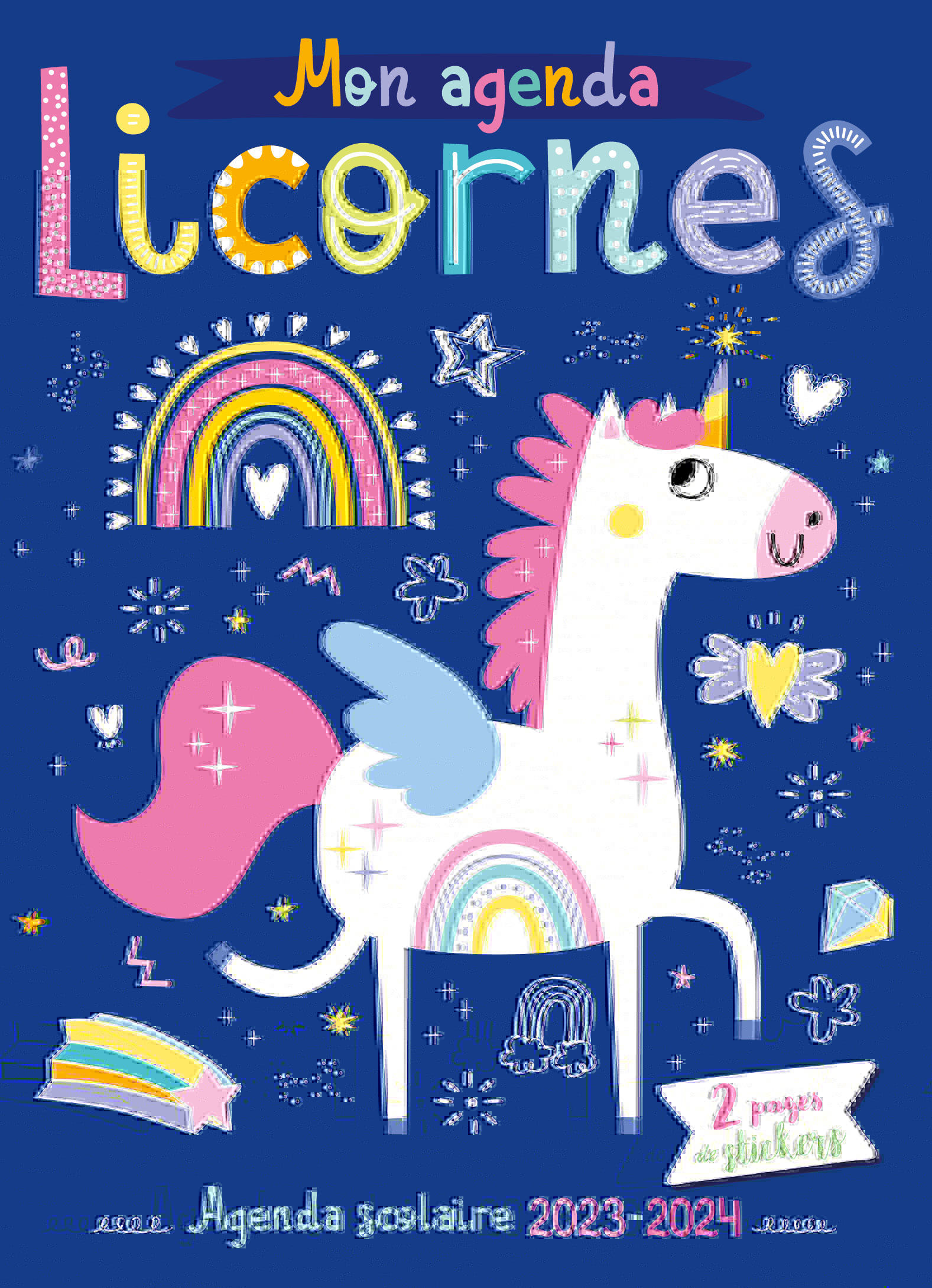 AGENDA SCOLAIRE 2023-2024 - LICORNES (Relié)