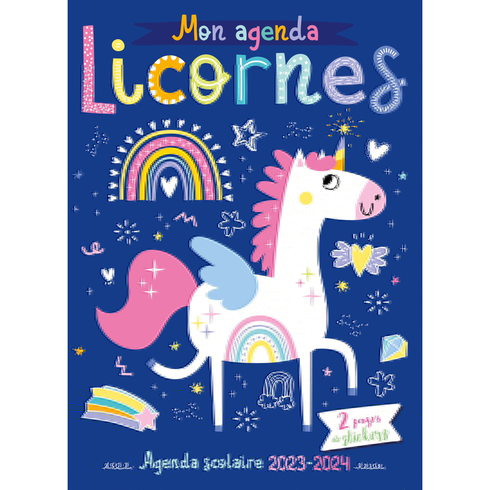AGENDA SCOLAIRE 2023-2024 - LICORNES (Relié)