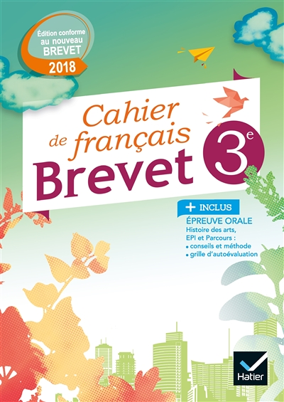 Cahier de Français 3e Spécial Brevet Éd. 2018 (Broché)