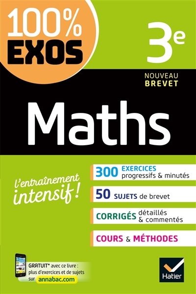Maths 3e - exercices résolus - Troisième (Broché)