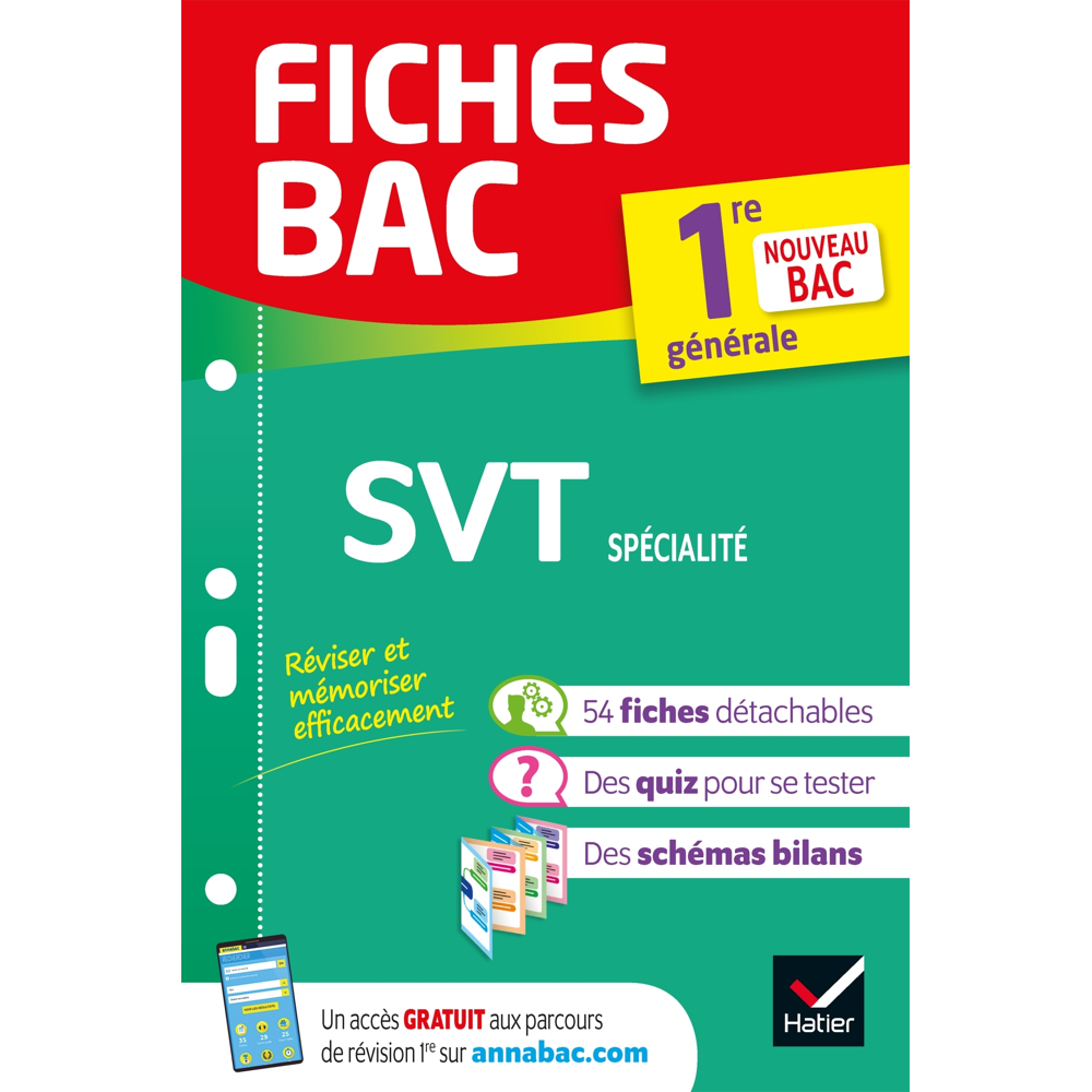 Fiches bac SVT 1re générale (spécialité) - nouveau programme de Première (Poche)