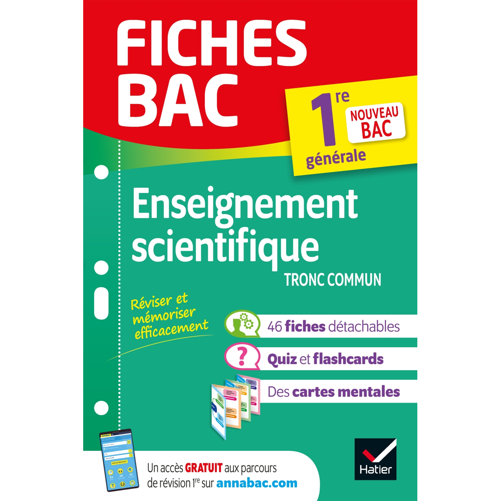 Fiches bac Enseignement scientifique 1re générale - nouveau programme de Première (Poche)