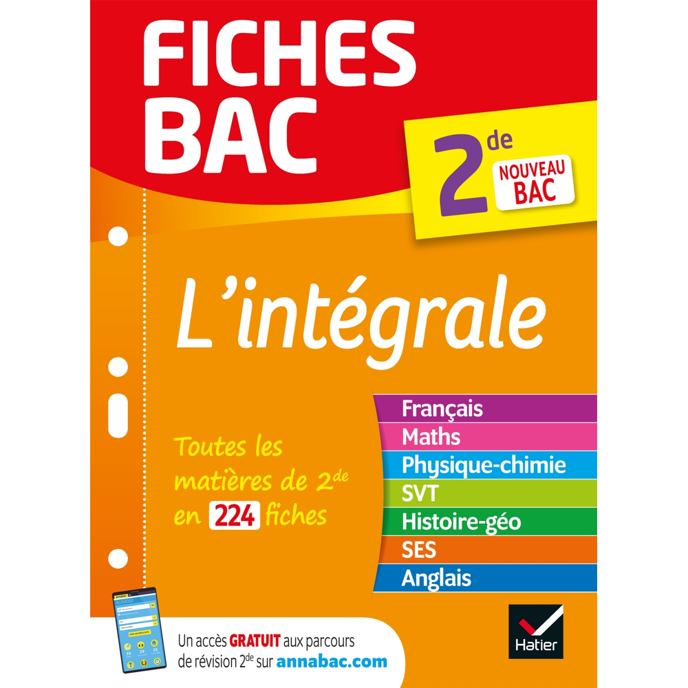 Fiches bac L'intégrale (tout-en-un) 2de - toutes les matières de Seconde en fiches (Poche)