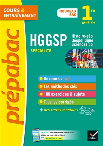 Prépabac HGGSP 1re générale (spécialité) - nouveau programme de Première (Broché)