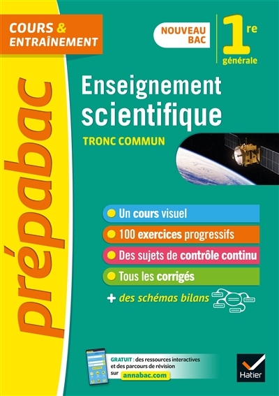 Prépabac Enseignement scientifique 1re générale - nouveau programme de Première (Broché)