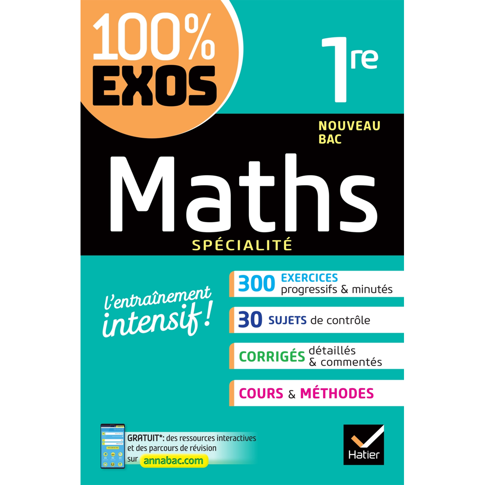 Maths 1re générale (spécialité) - exercices résolus - Nouveau programme de Première (Broché)