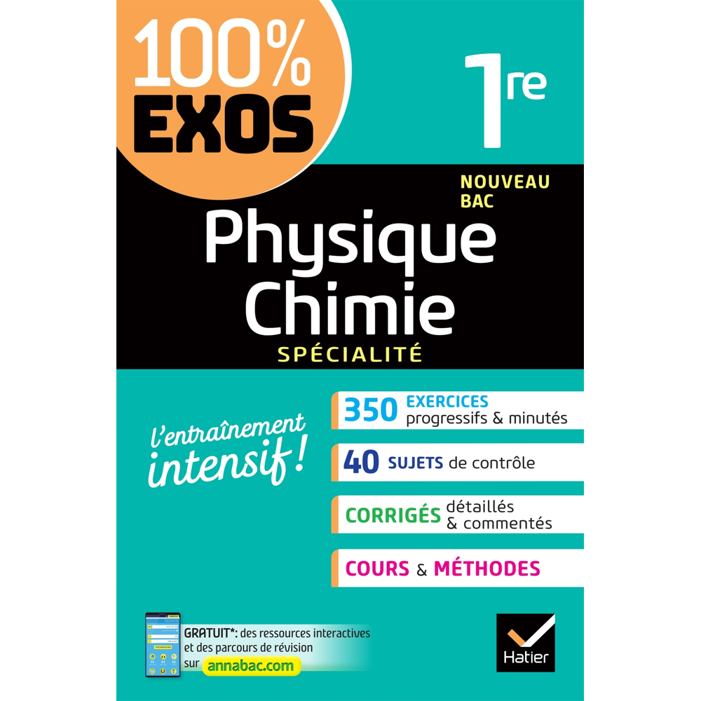 Physique-Chimie 1re générale (spécialité) - exercices résolus - Nouveau programme de Première (Broch