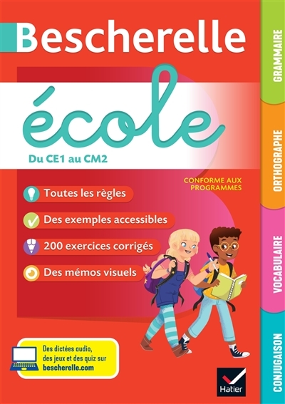 Bescherelle école - Français (CP, CE1, CE2, CM1, CM2) - tout le programme de français à l'école prim