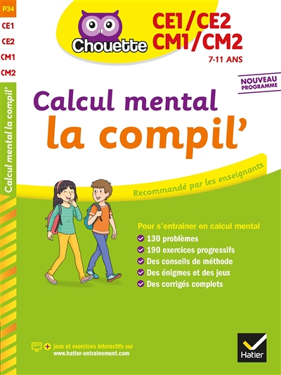 Calcul mental du CE1 au CM2 (Broché)