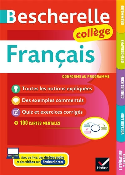 Bescherelle collège - Français (6e, 5e, 4e, 3e) - grammaire, orthographe, conjugaison, vocabulaire, 