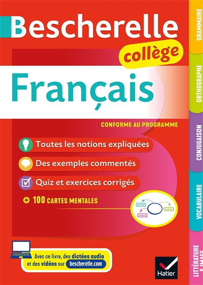 Bescherelle collège - Français (6e, 5e, 4e, 3e) - grammaire, orthographe, conjugaison, vocabulaire,