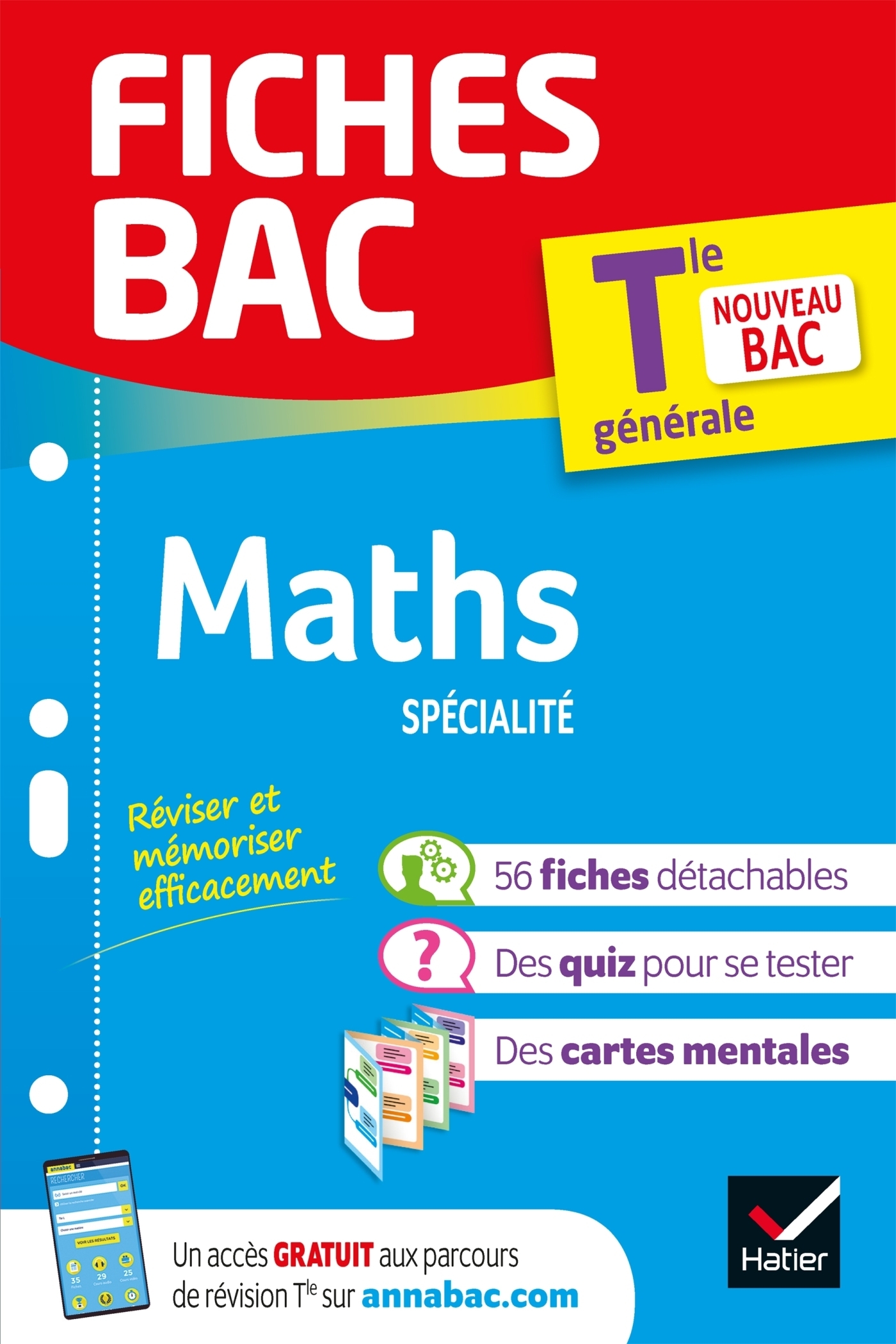 Fiches bac Maths Tle (spécialité) - Bac 2024 - nouveau programme de Terminale (Poche)