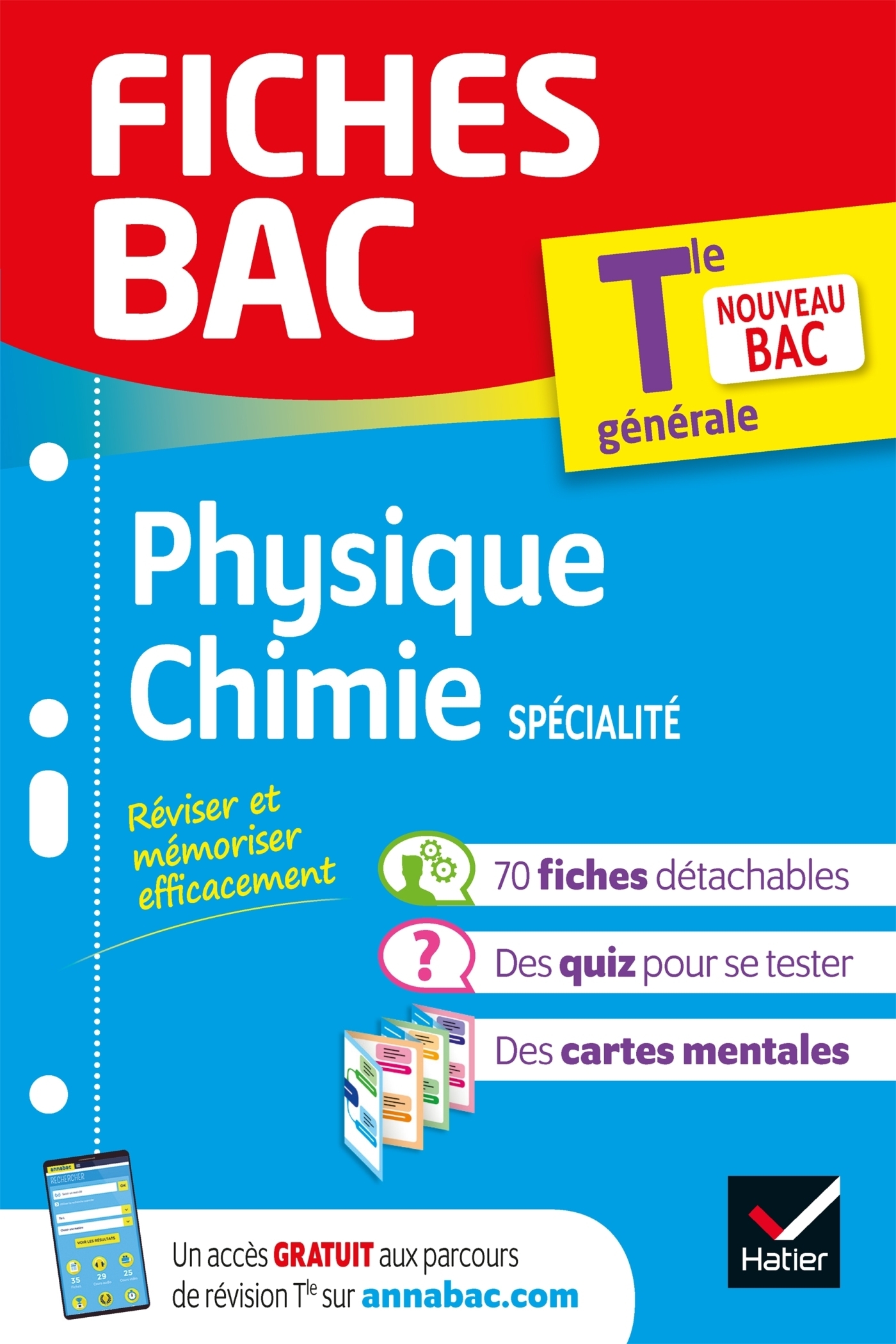 Fiches bac Physique-Chimie Tle (spécialité) - Bac 2024 - nouveau programme de Terminale (Poche)
