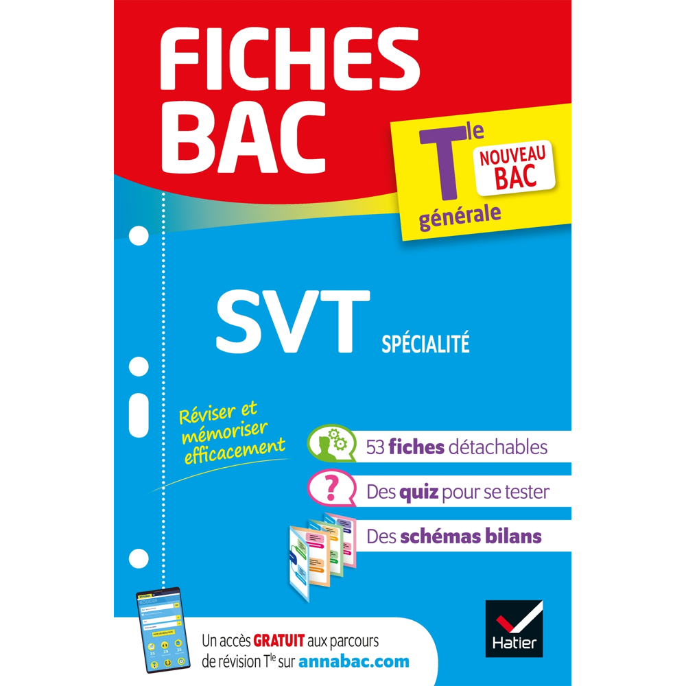 Fiches bac SVT Tle (spécialité) - Bac 2024 - nouveau programme de Terminale (Poche)