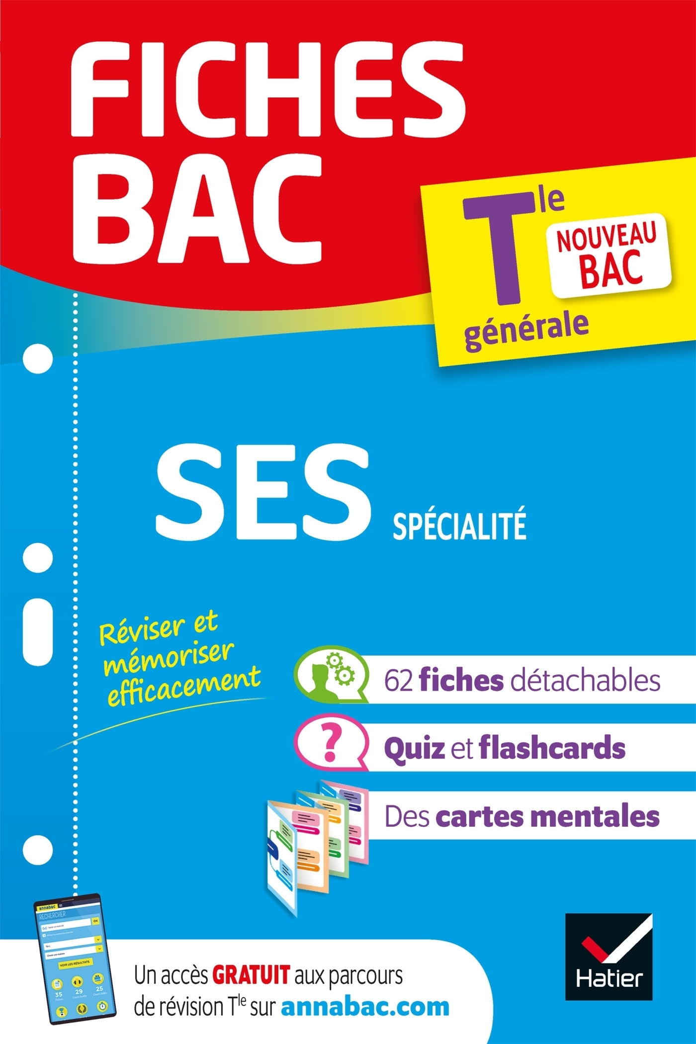 Fiches bac SES Tle (spécialité) - Bac 2024 - nouveau programme de Terminale (Poche)
