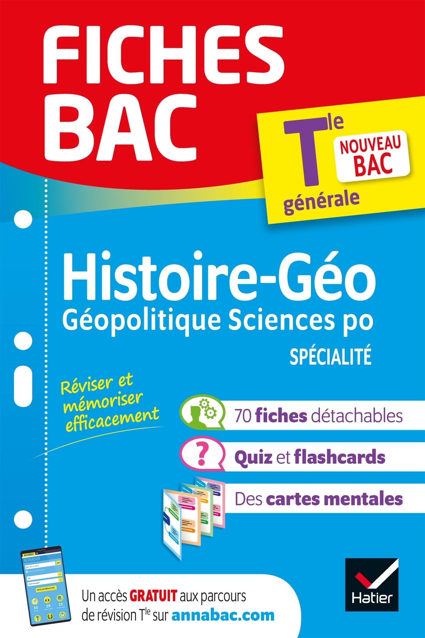Fiches bac HGGSP Tle (spécialité) - Bac 2024 - nouveau programme de Terminale (Poche)