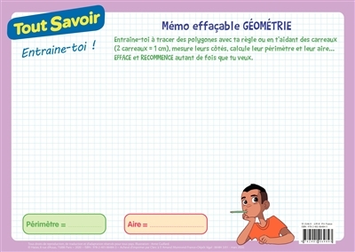 Mémo effaçable Géométrie (Broché)