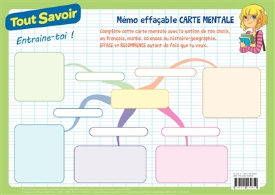 Mémo effaçable Carte mentale (Broché)