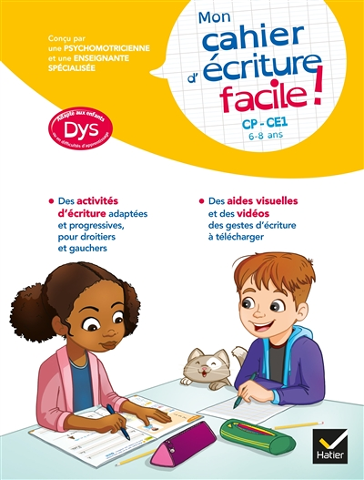 Mon cahier d'écriture facile ! adapté aux enfants DYS ou en difficulté d'apprentissage CP-CE1 - 6 -