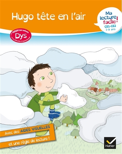 Ma lecture facile DYS CE1-CE2 : Hugo tête en l'air (Broché)