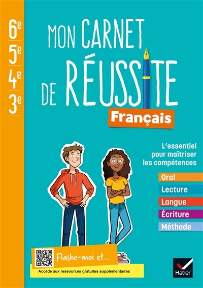 Mon carnet de réussite Français collège 6e 5e 4e 3e - Ed. 2021 - Cahier élève (Broché)