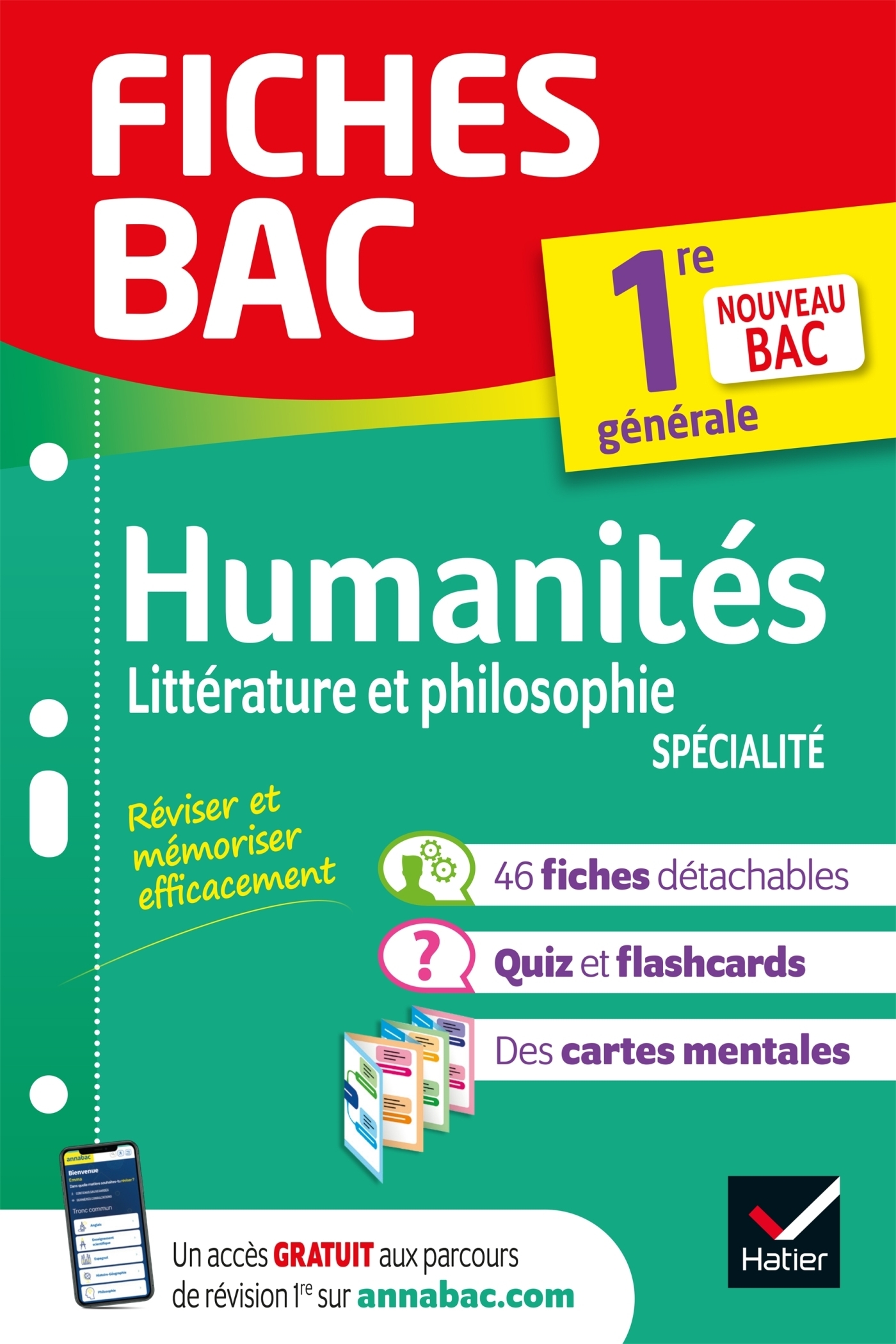 Fiches bac HLP 1re générale (spécialité) - nouveau programme de Première (Poche)