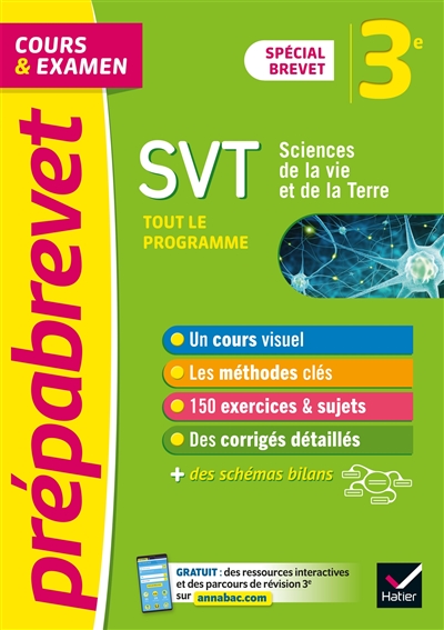 Prépabrevet SVT 3e (sciences) - Brevet 2024 - cours, méthodes et entraînement (Broché)