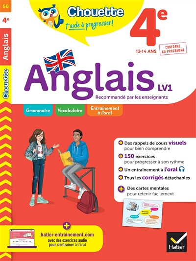 Anglais 4e - LV1 (A2, A2+) - cahier de révision et d'entraînement (Broché)