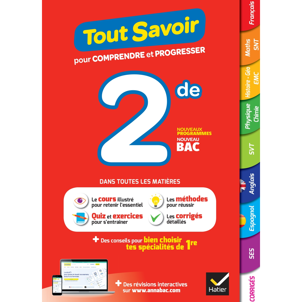 Tout savoir 2de 2023-2024 (toute les matières) - tout-en-un - Nouveau Bac (Relié)