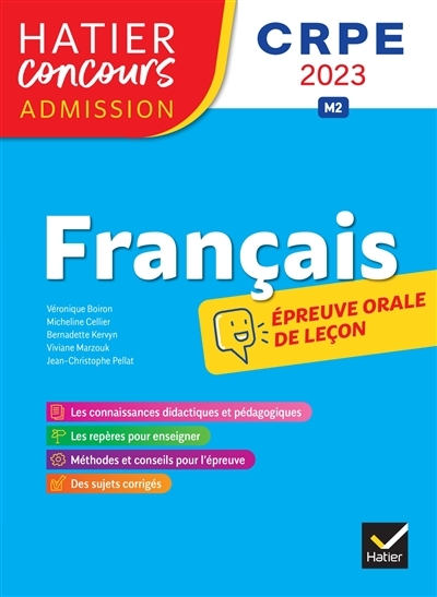 Français - CRPE 2023 - Epreuve orale d'admission (Broché)