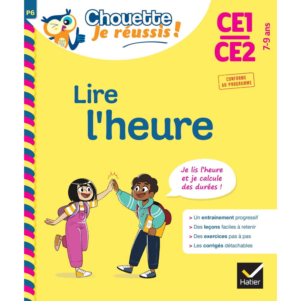 Lire l'heure CE1/CE2 7-9 ans (Broché)