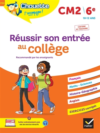 Réussir son entrée au collège CM2/6e (Broché)