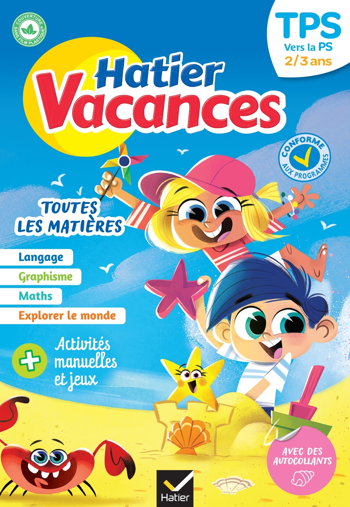 Cahier de vacances 2023 de la Toute Petite section vers la Petite section 2/3 ans - pour réviser son