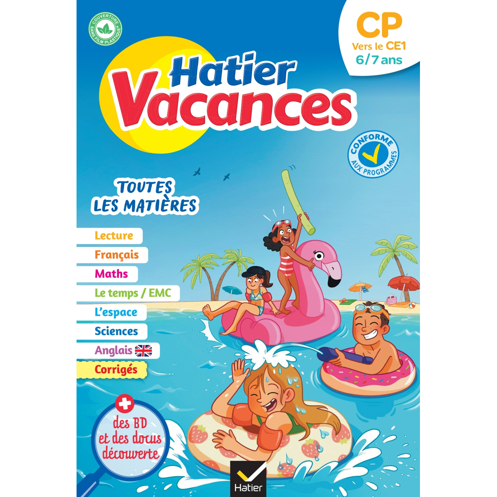 Cahier de vacances 2023 du CP vers le CE1 6/7 ans - pour réviser son année dans toutes les matières