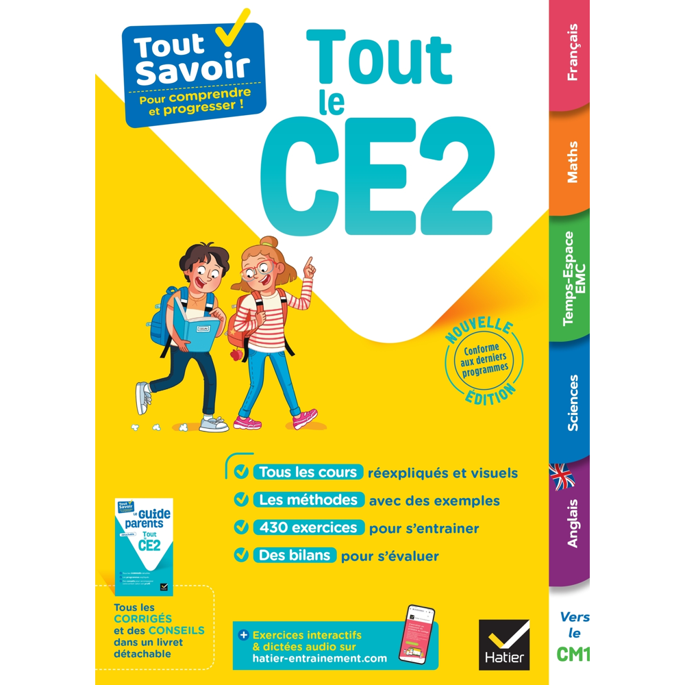 Tout Savoir CE2 - Tout-en-un - cours, méthodes et exercices dans toutes les matières (Broché)